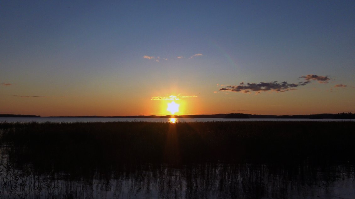 Arrivés comme prévue : au coucher du soleil.