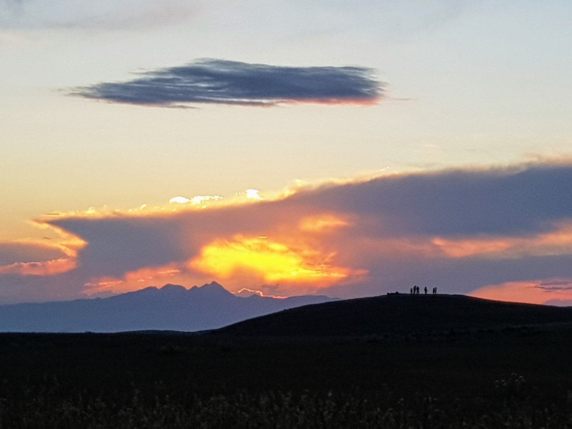 Coucher de soleil sur l'Aragat