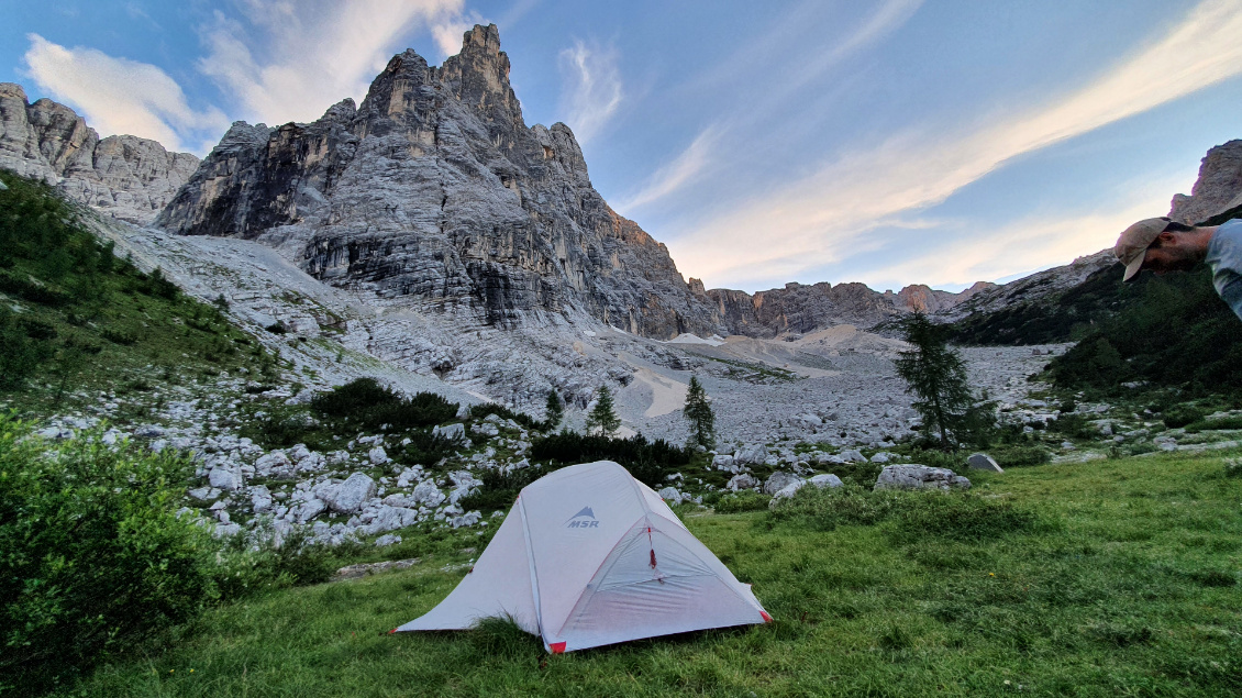 Trek dans les Alpes orientales, Dolomites.
Photo : Pierre Blivet