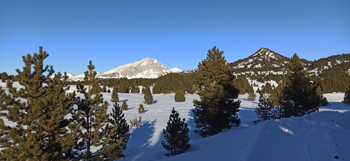 J1. Les pistes de ski sont derrière moi, l'endroit semble devenir plus sauvage.