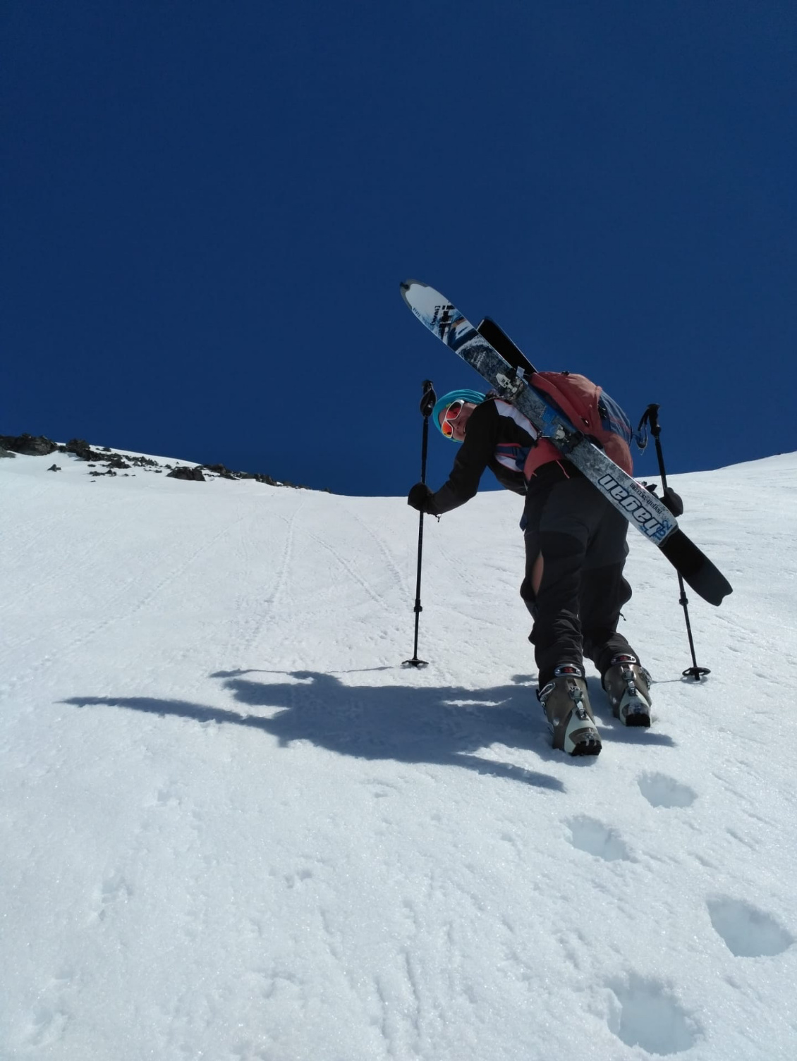 En pause (au-dessus de la cabane Panossière, Suisse, 2019)