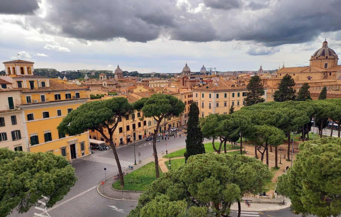 Coup d'oeil sur un quartier de Rome