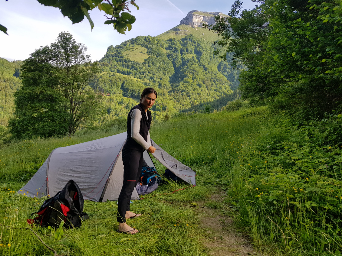... bivouac bougon. Mais joli cadre tout de même.
