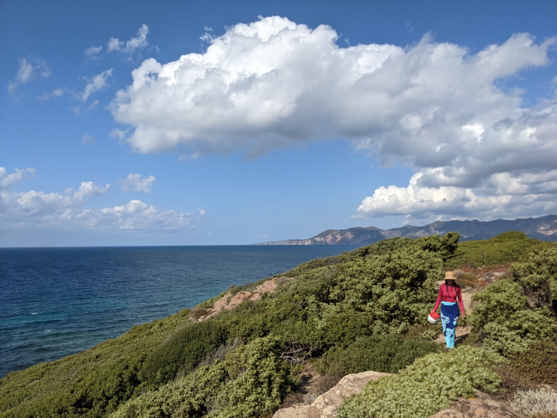 Balade sur les hauteurs de la spiaggia di Acqua Sa Canna