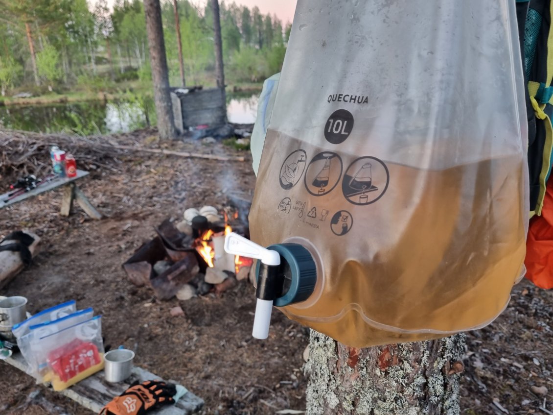 l'eau qu'on a bu toute la semaine