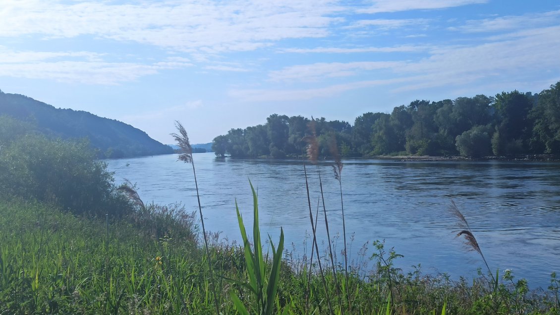 J14. Danube ô mon danube tu es l'eau, tu es la vie, montre-moi le chemin de mes rêves les plus fooouuuus. Chanson mise au point et chantée sous un soleil de plomb.