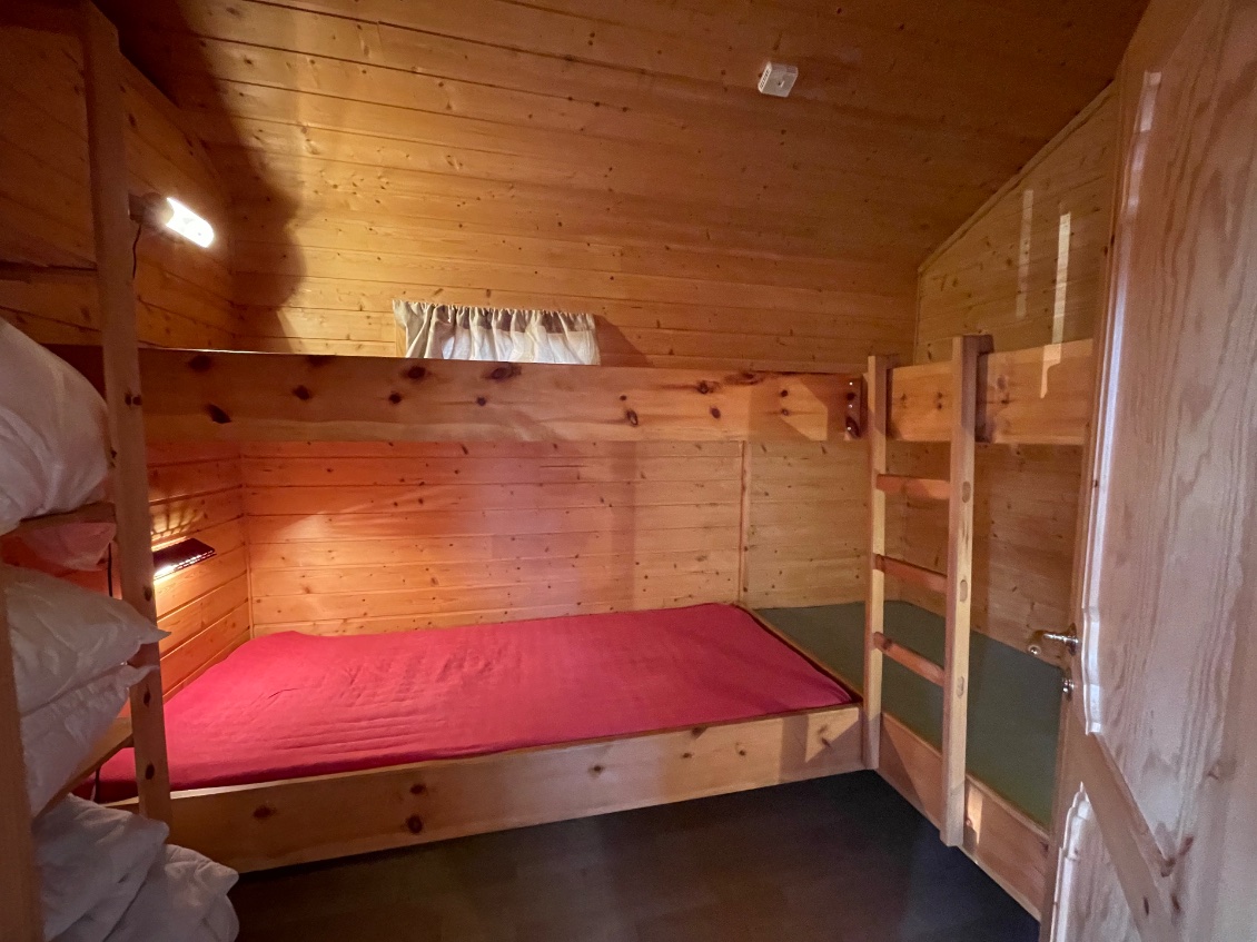 Chambre de ma cabane pour quatre personnes.