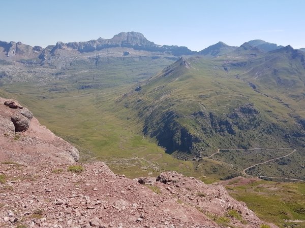 Vue du col d'Arlet sur l'Espagne