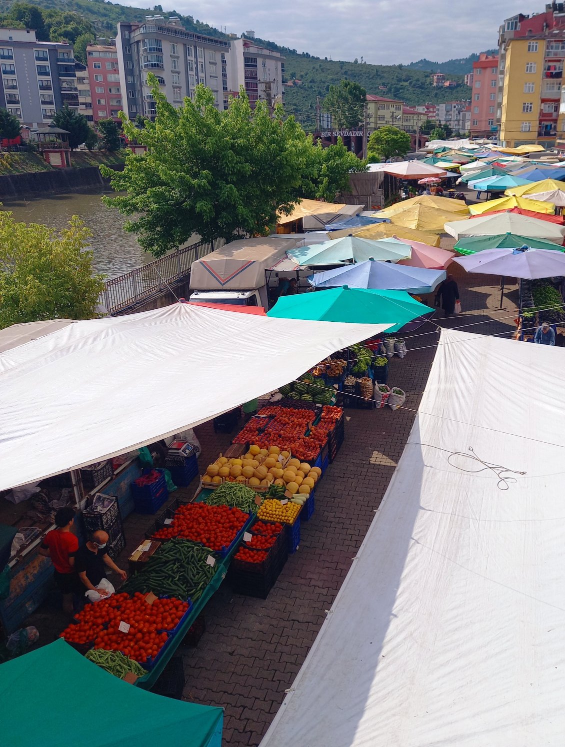 Le marché de Keşap