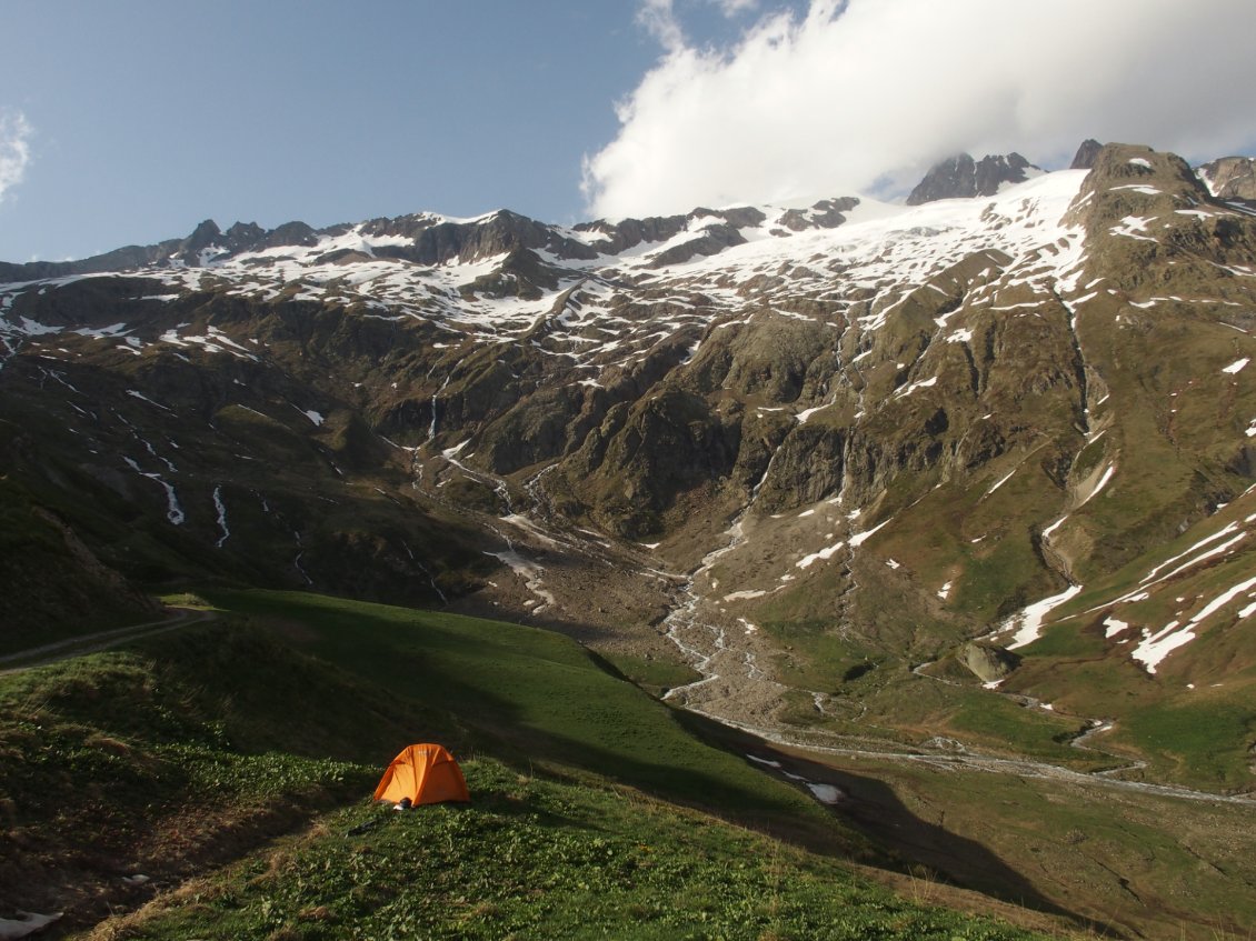 Le campement du soir aux Lanchettes