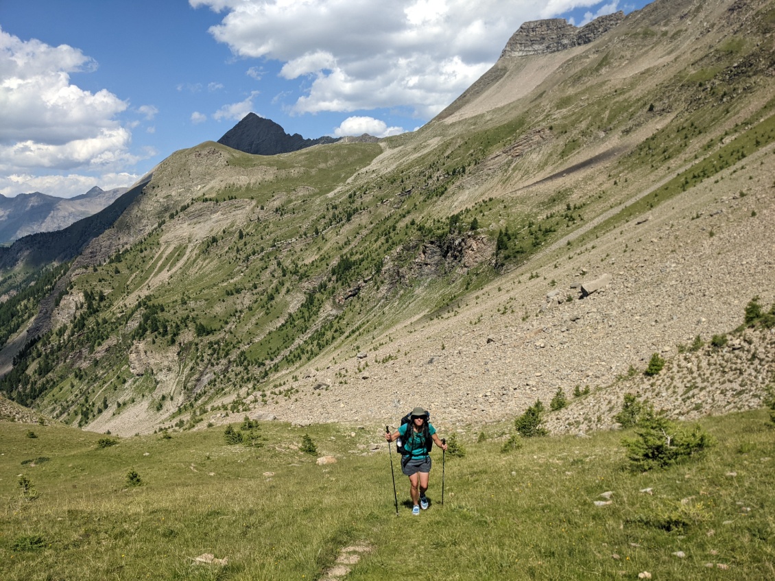 Remontée vers le col de Rouanette