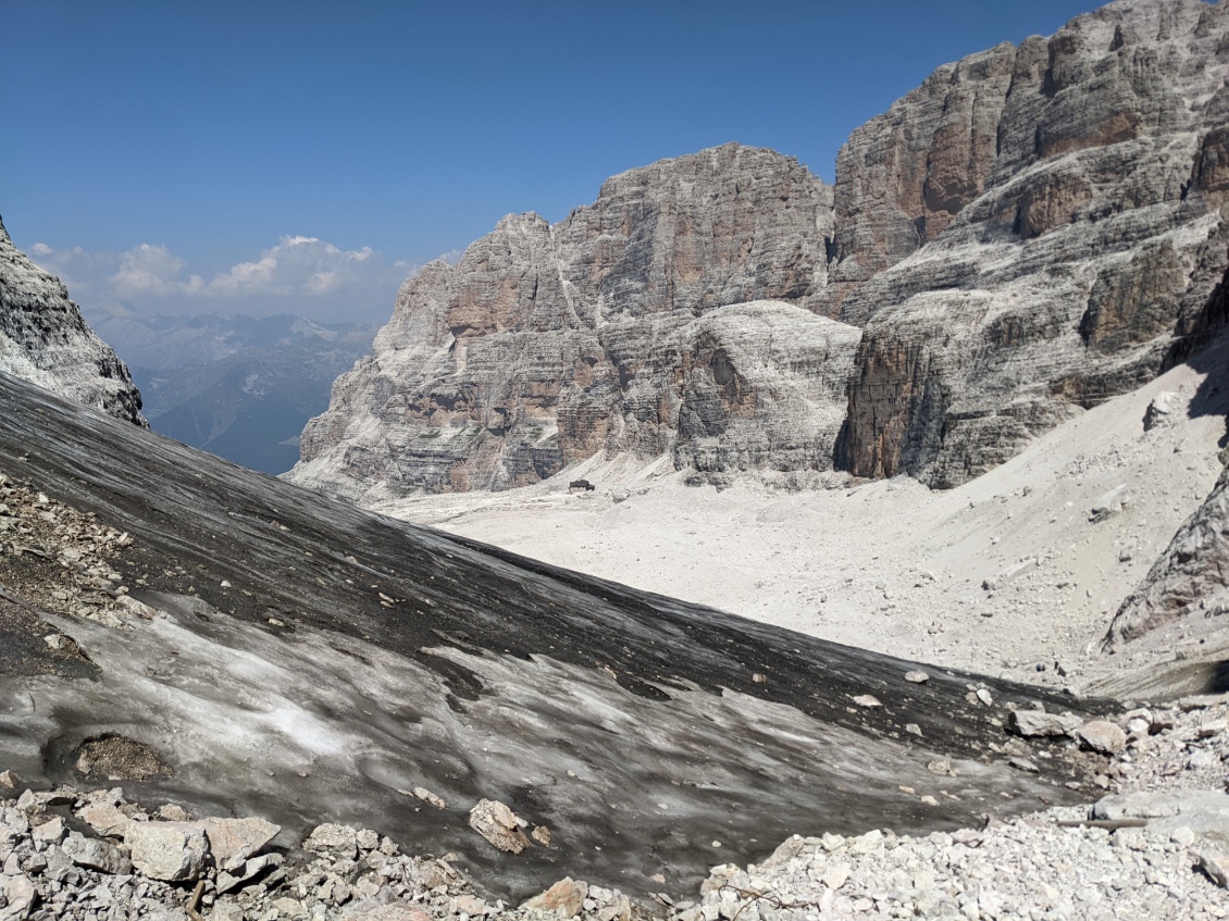 Les glaciers des Dolomites un peu à bout de souffle...