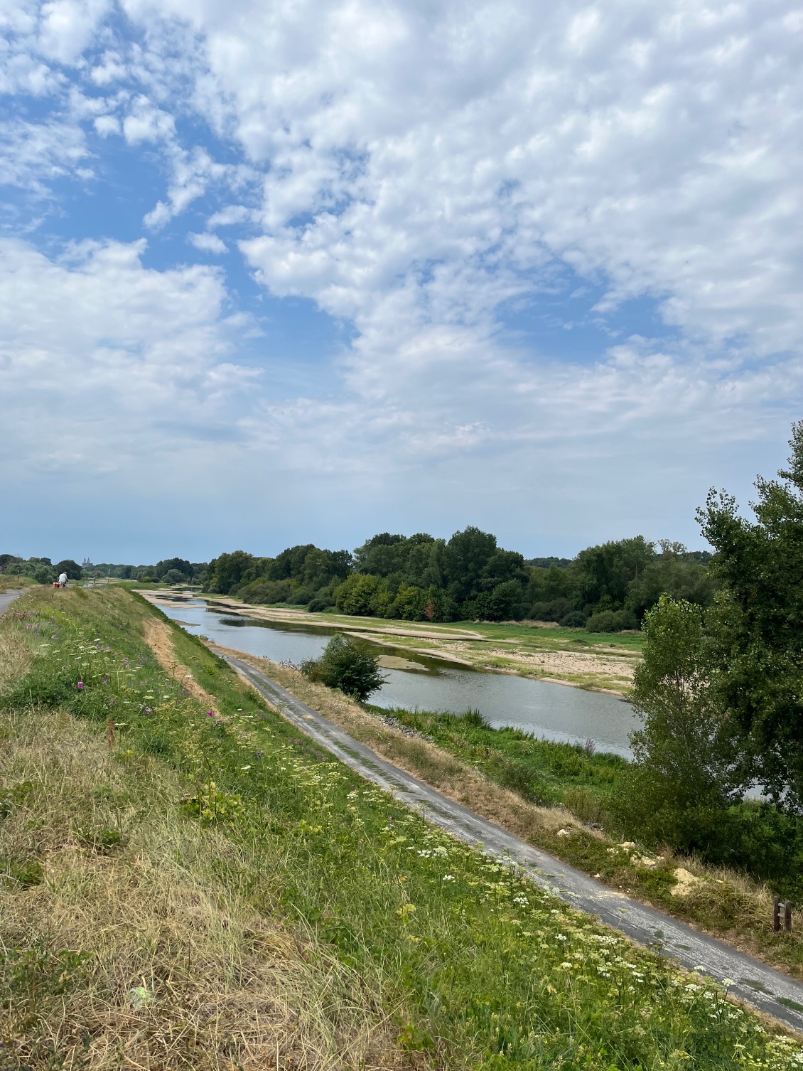 La Loire à l’approche Tours… pas beaucoup d’eau