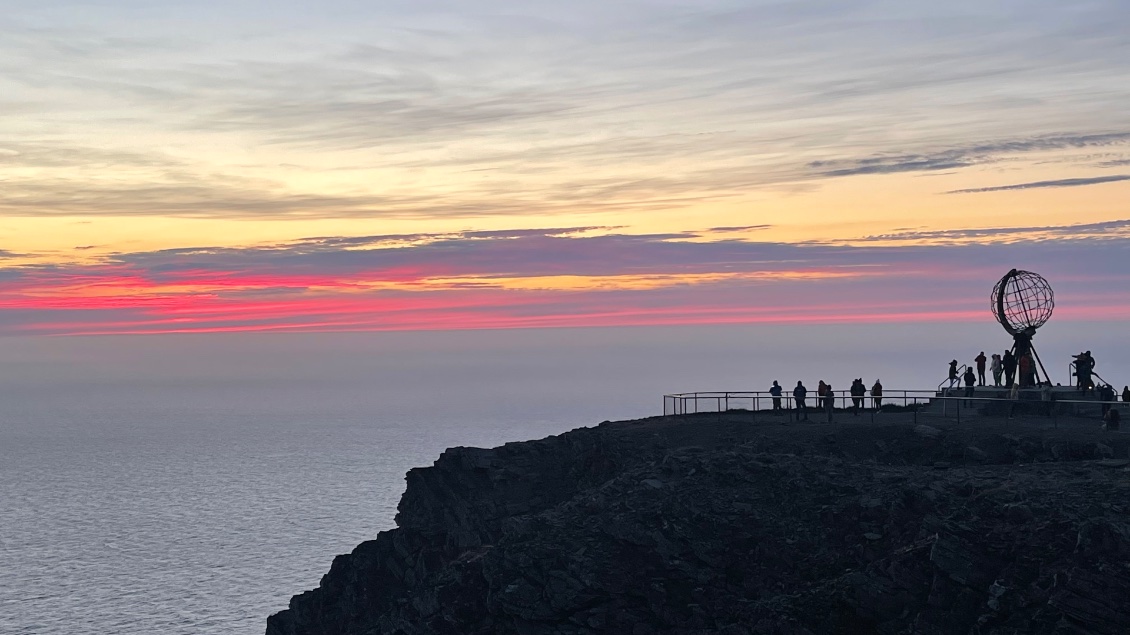Coucher de soleil au cap Nord 16 août 2022