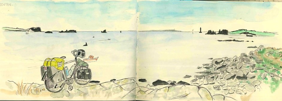 Argenton - Vue sur Ouessant.