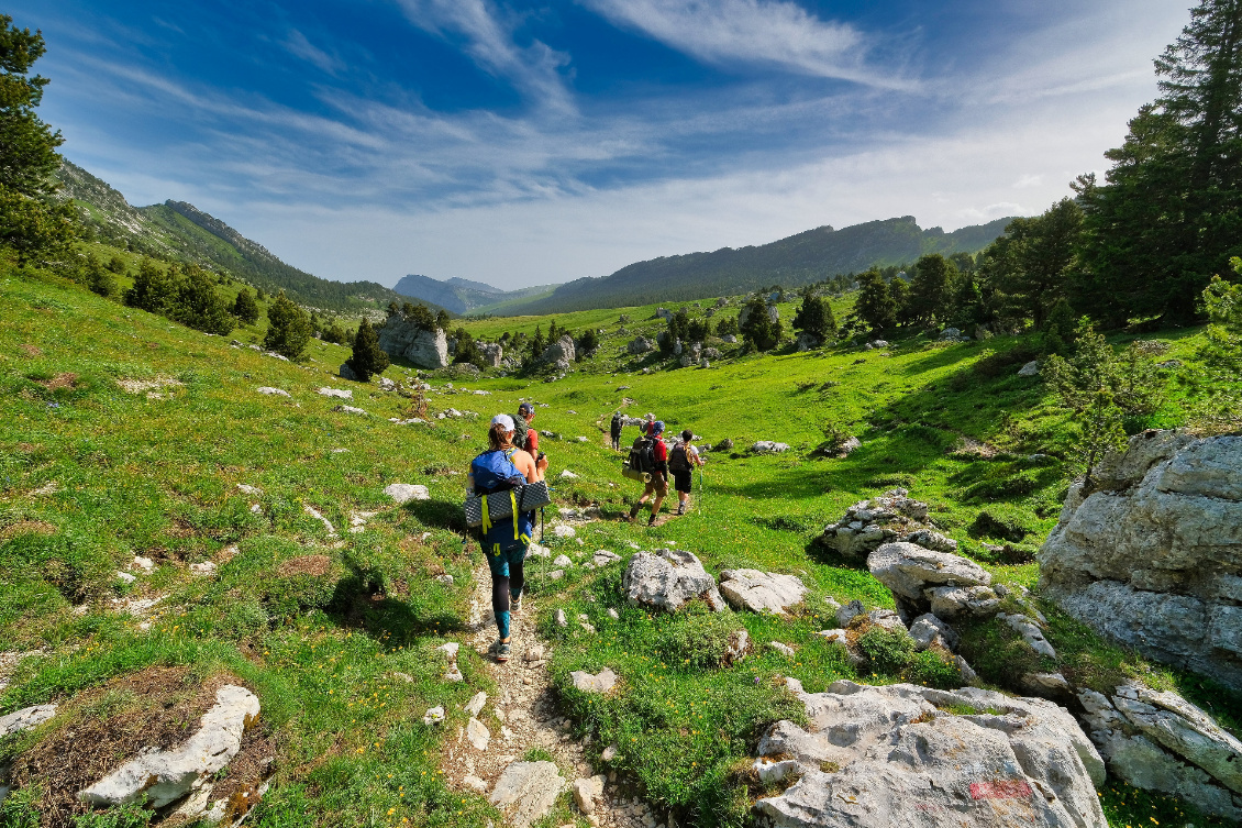 Descente du vallon de Marcieu.