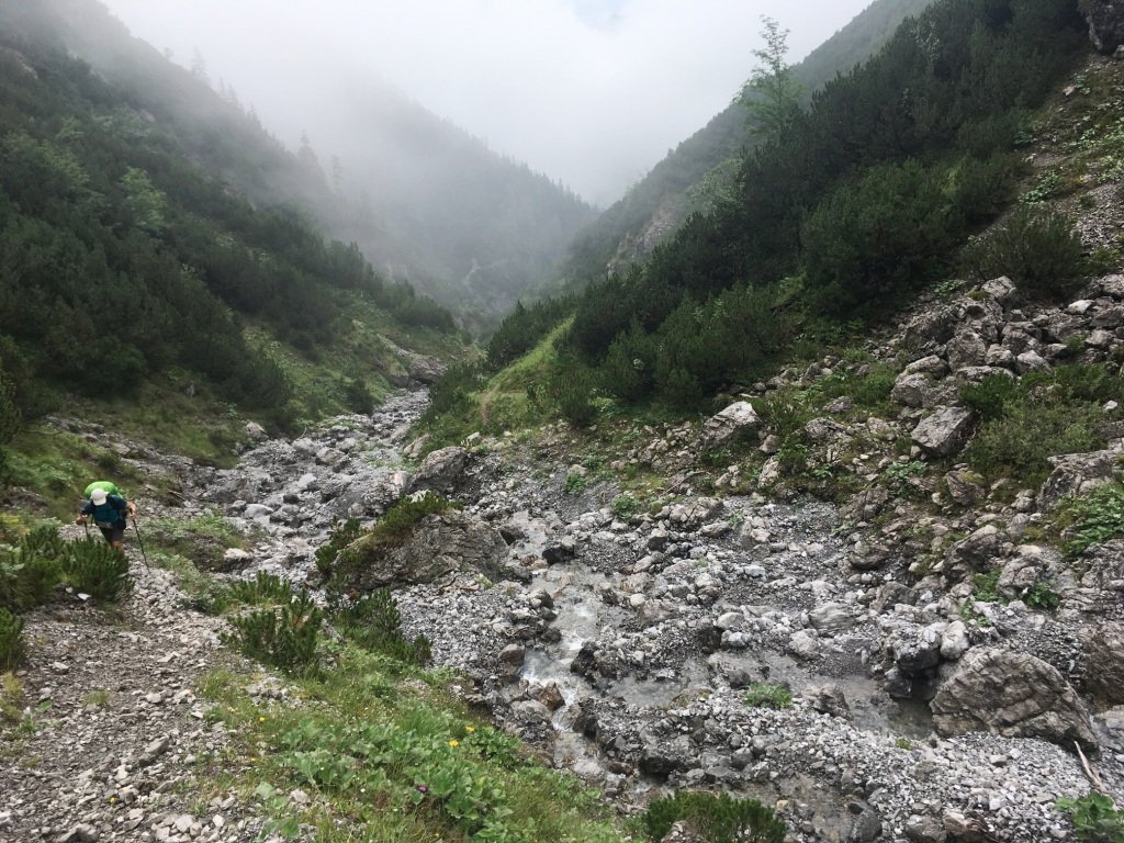 La remontée du torrent d'Hainbach