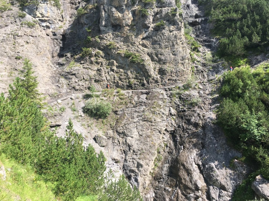Le début du sentier VTT