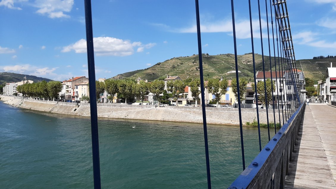 Traversée du Rhône à Tournon.