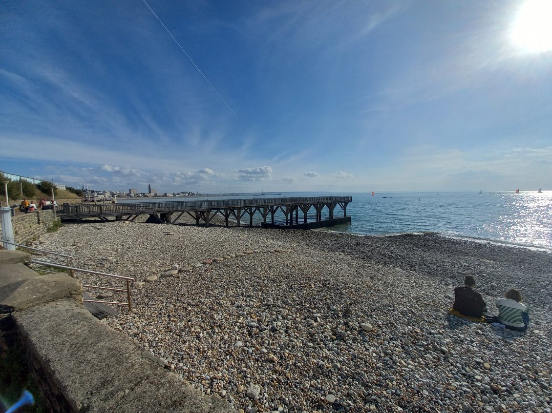 Arrivée à le Havre-Beach ! :)