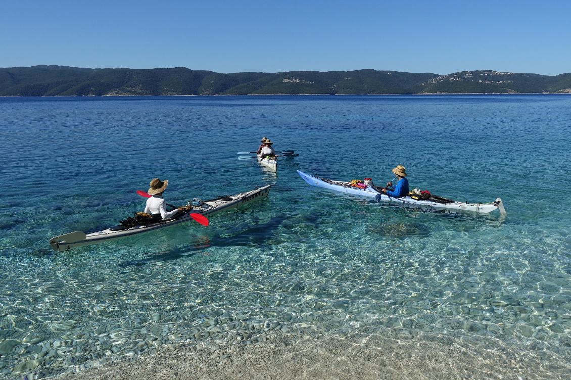 Kayak en mer Ionienne