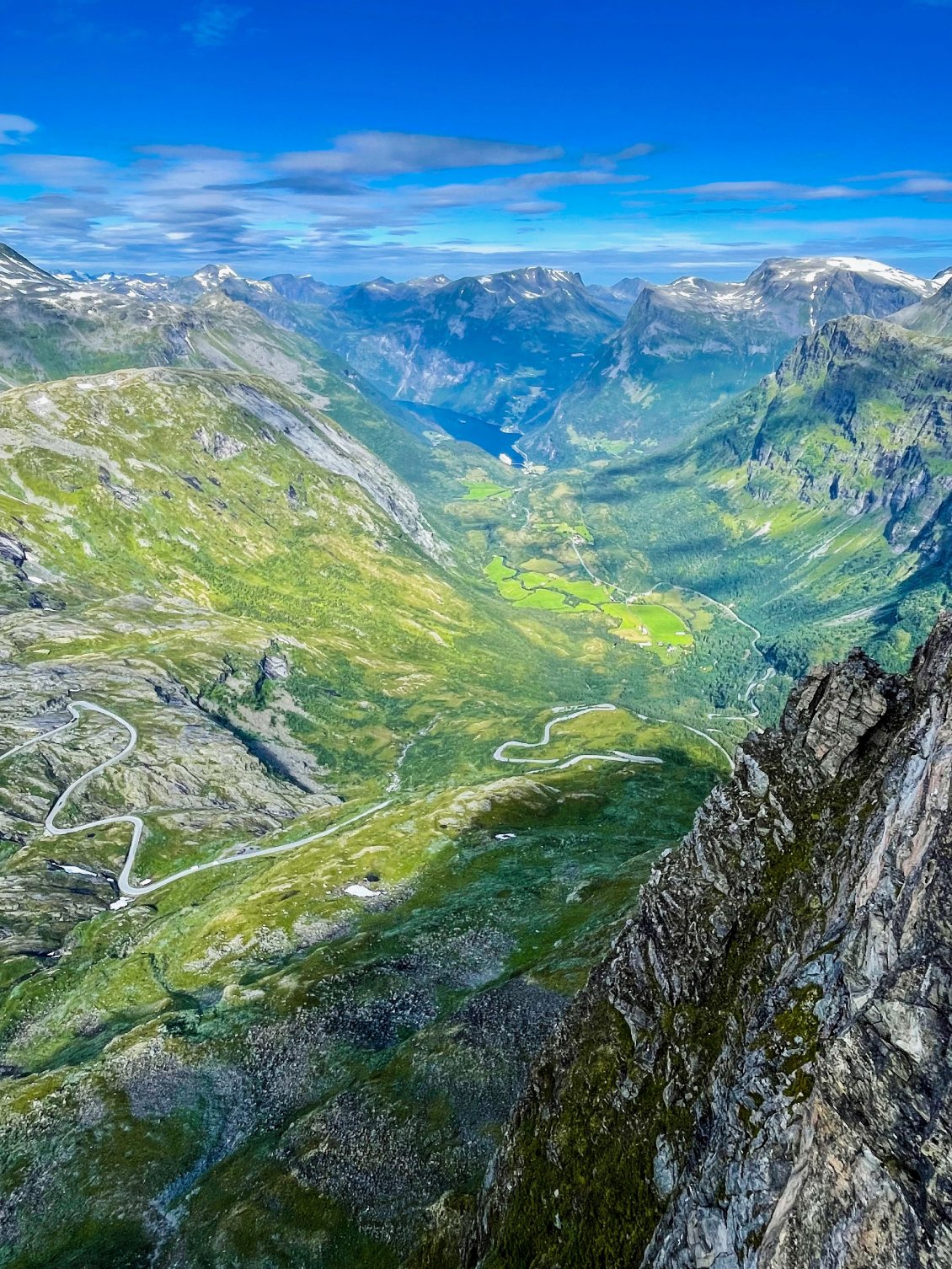 Vue sur le fjord Geiranger en Norvège