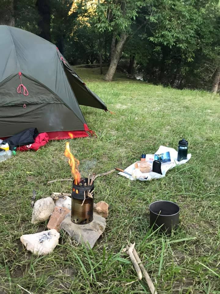 bivouac sur les berges du Tarn