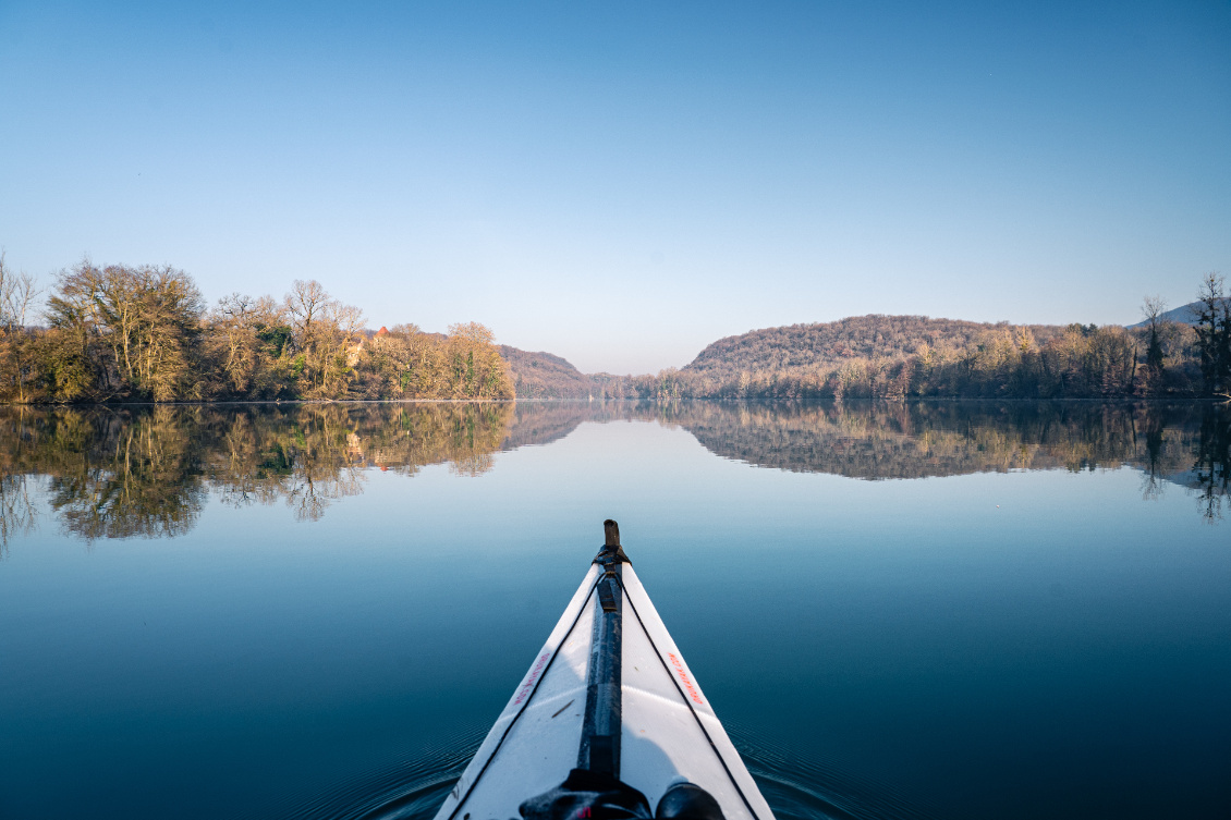 Miroir.
Évoluer sur le Rhône dans de telles conditions est si apaisant... presque hypnotique !