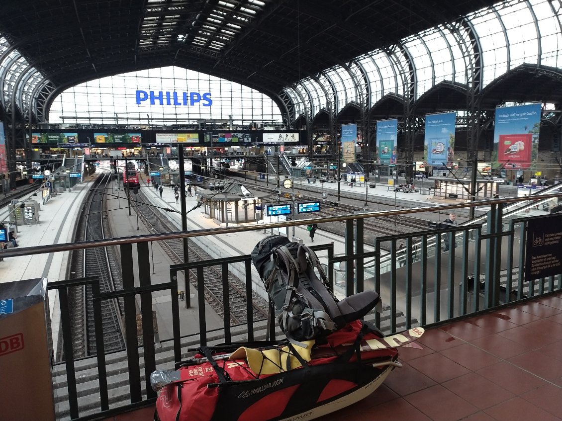 Impressionnante gare de Hambourg.