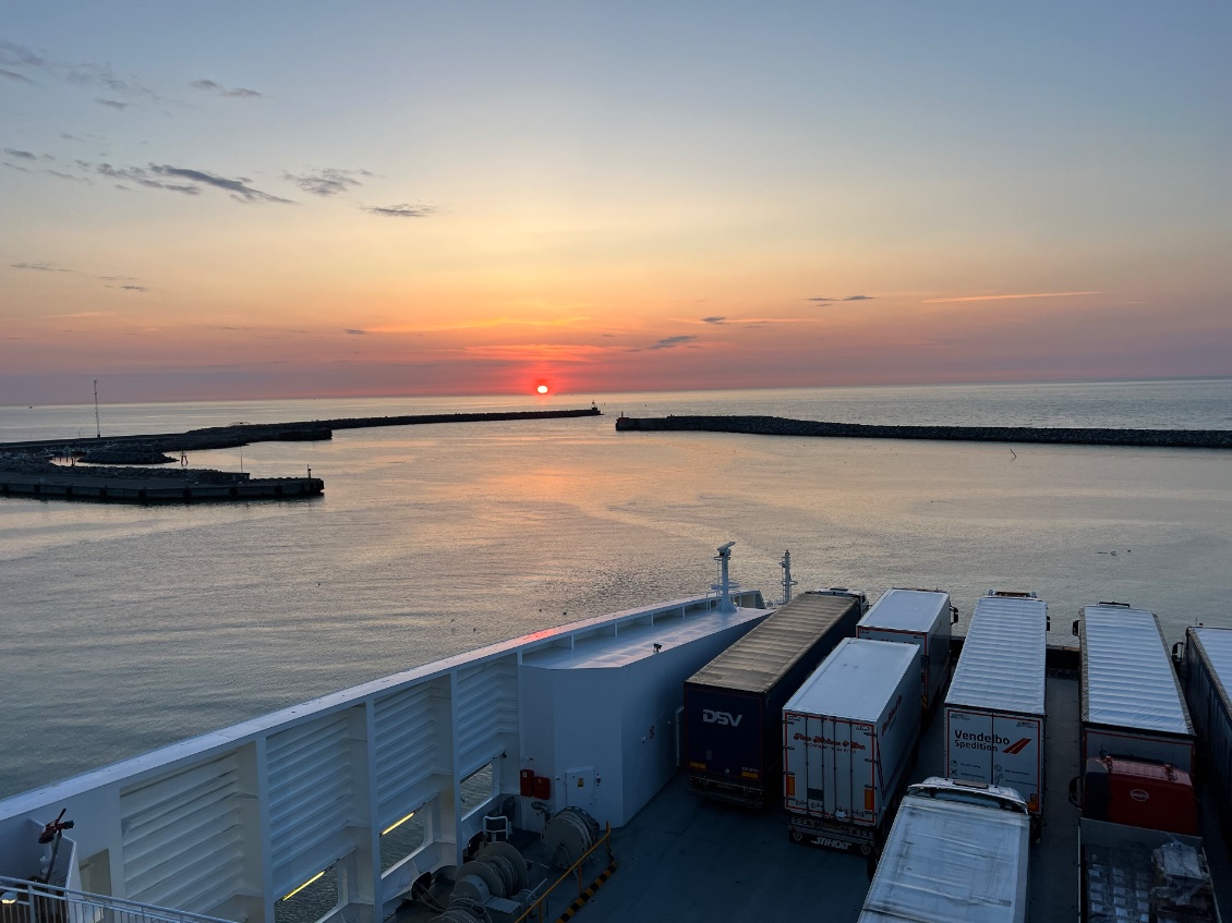 Sur le bateau avant le départ