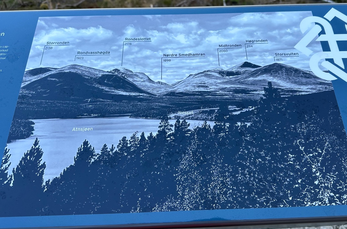 Les montagnes proches de mon passage