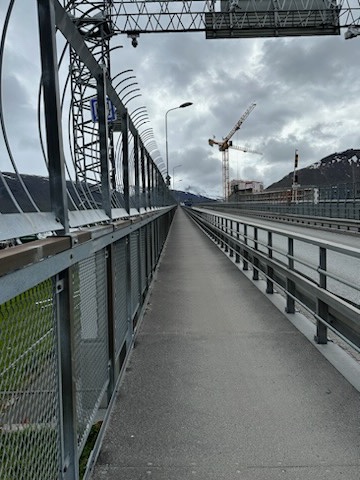 Pont en sortant de Tromsø