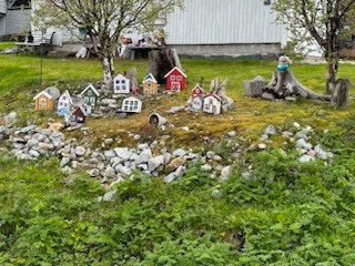 Les entrées de maisons souvent décorées