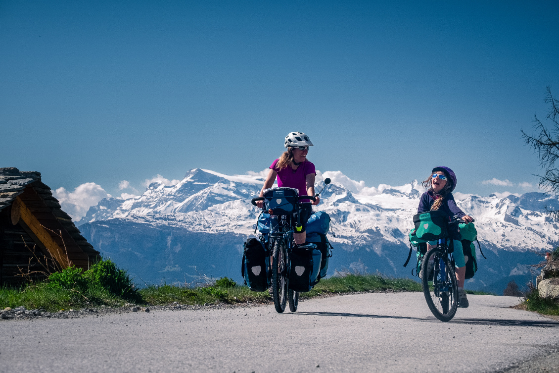 Vie cyclo-nomade.
Famille Pasche