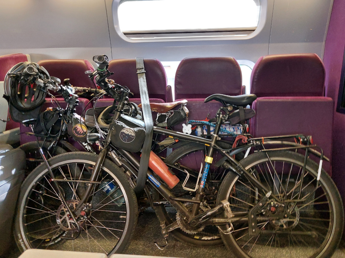 Dans un TGV.
Photo : Marie