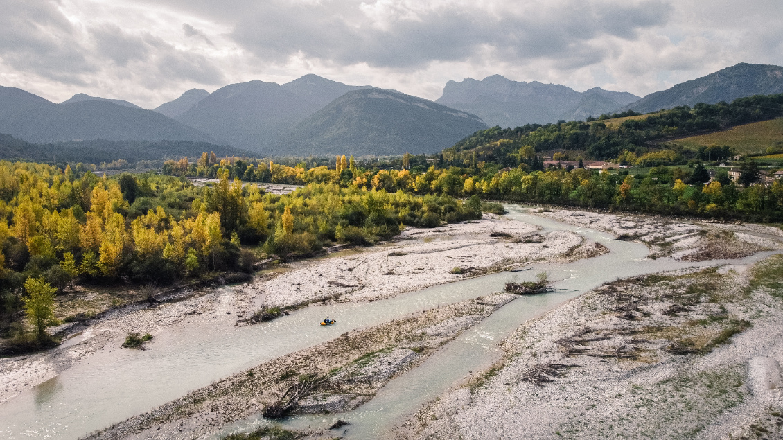 Packraft sur la Drôme