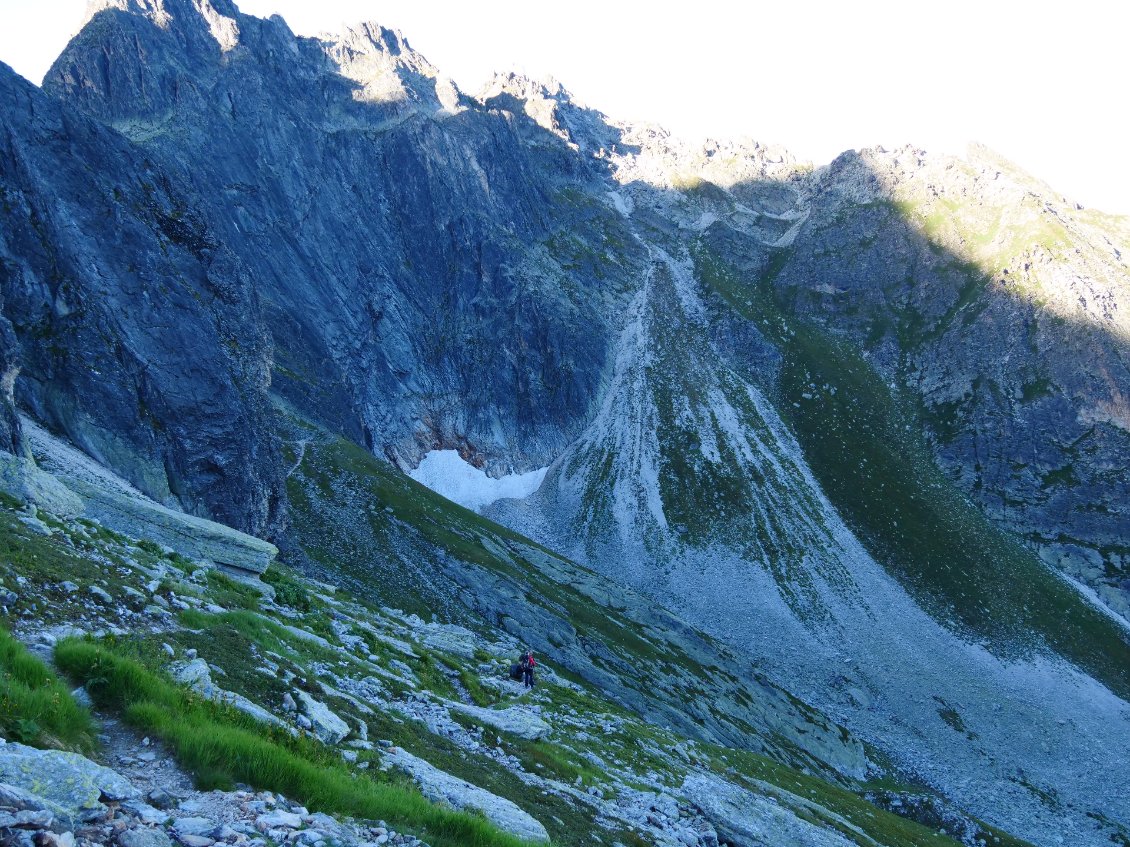 Traversée sous la pointe du Vallonnet