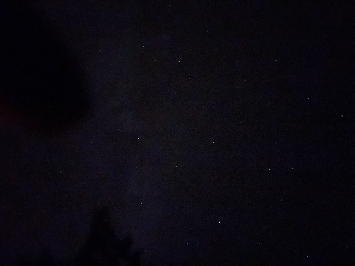 Le ciel étoilé.