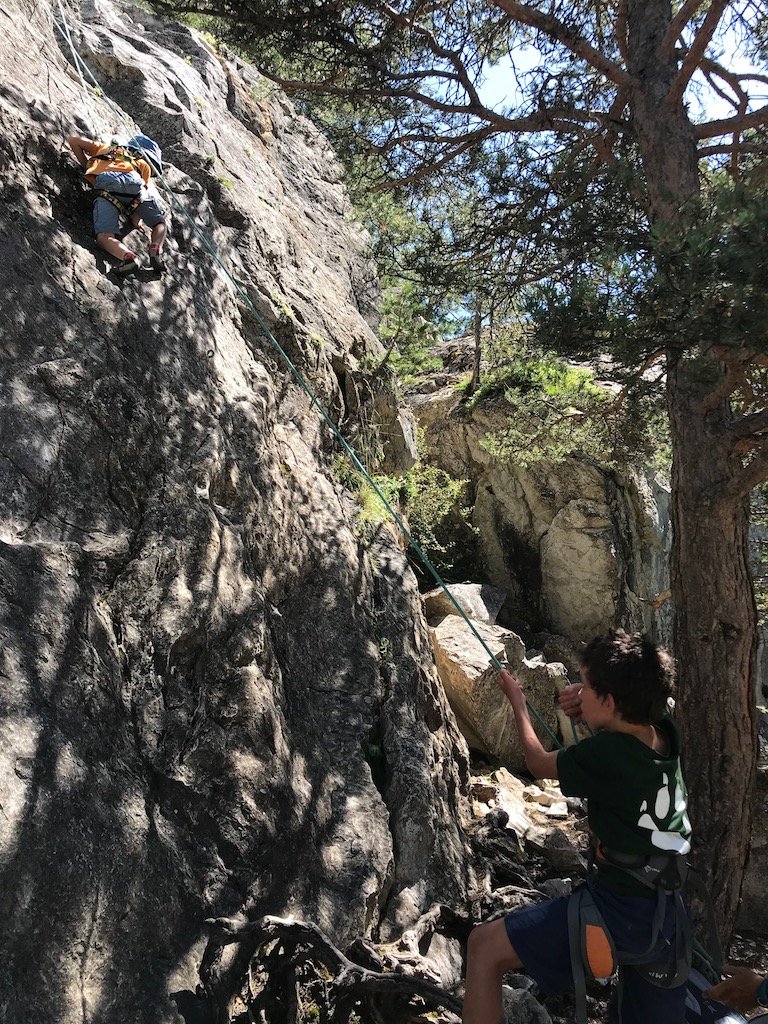 Jour 8 : grimpe à la falaise du Croé à Aussois