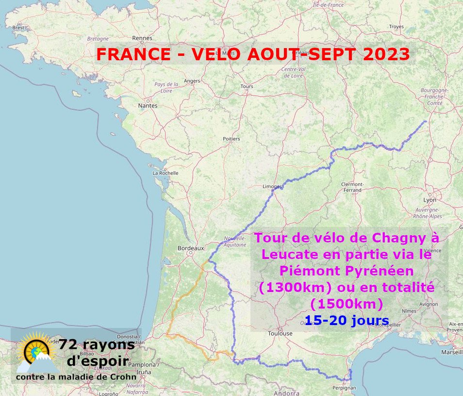 J1. Le départ se fait de Chagny, et non de chez moi à Dijon, car je connais déjà trop bien le secteur pour y rouler lors de mes sorties du weekend. Chagny est accessible en TER.