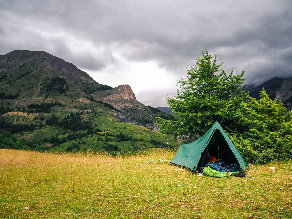 Bivouac au-dessus d'Allos.
PHoto : Eve Huet