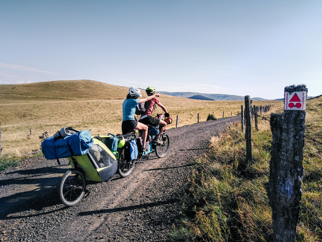 Sur la GTMC, tandem VTT.
Photo : Lydiane et Manu Tirel