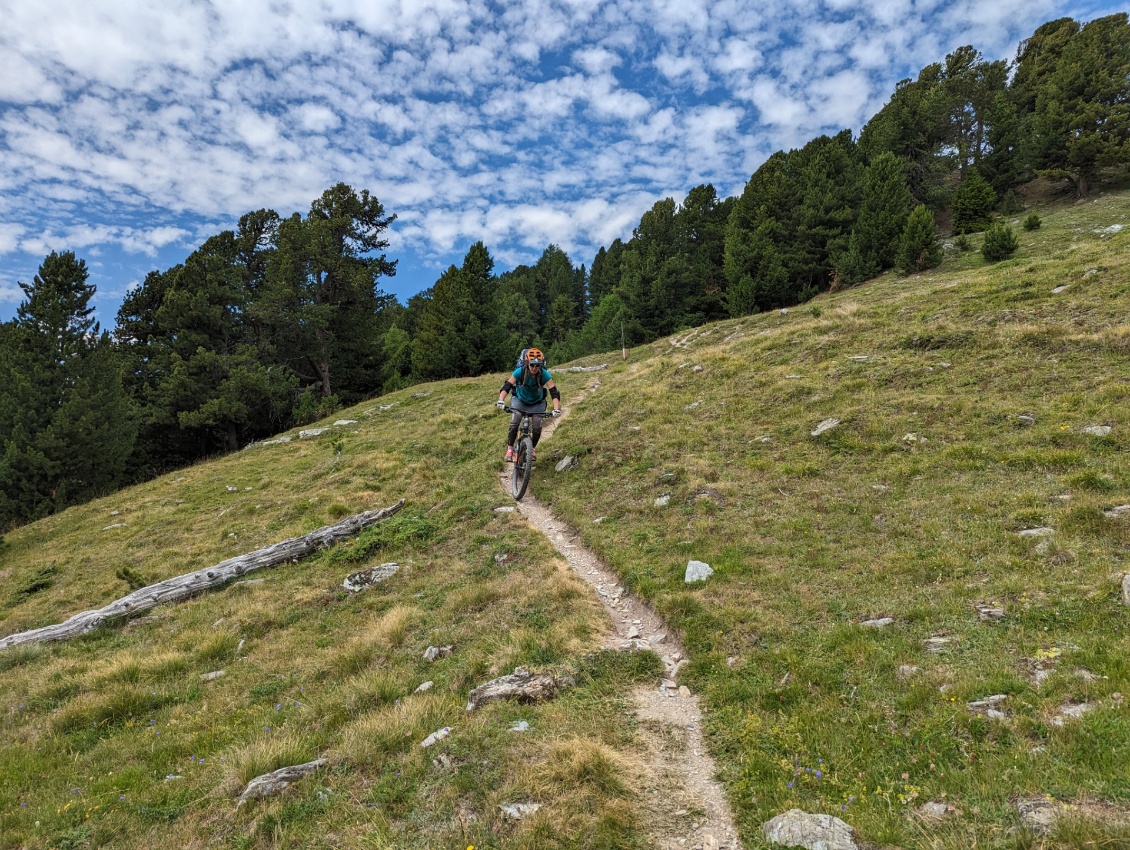 1000 mètres de descente à VTT, voilà qui est plus agréable qu'à pied !