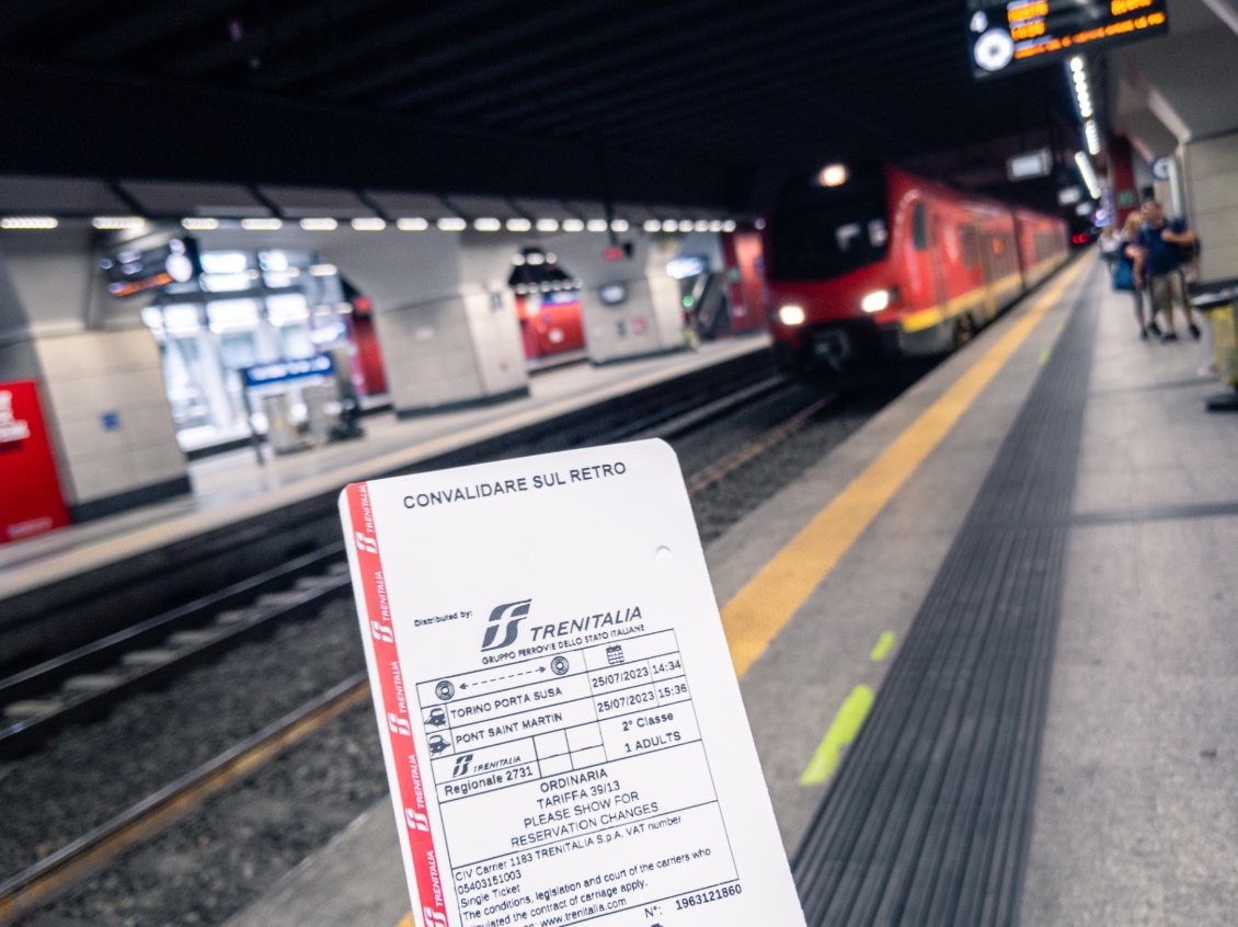 En gare de Torino Porta Susa.