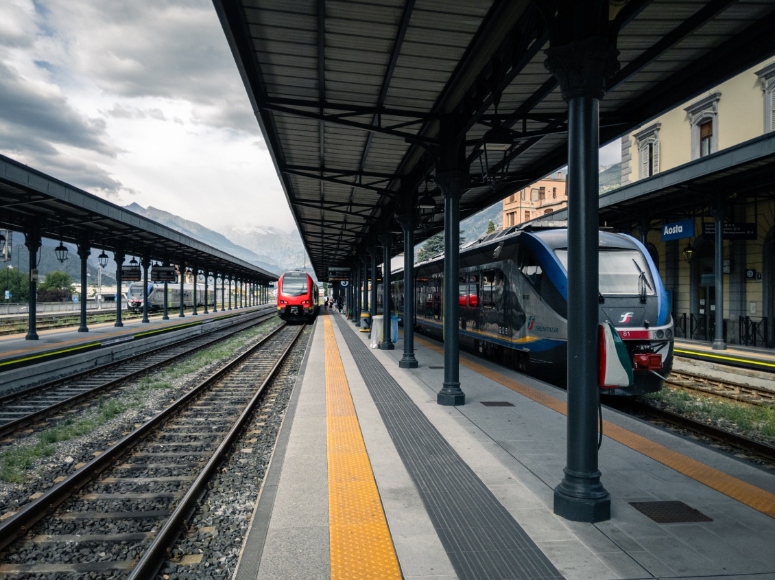 Gare d'Aoste, en pleine élaboration d'un plan B pour rentrer à la maison.