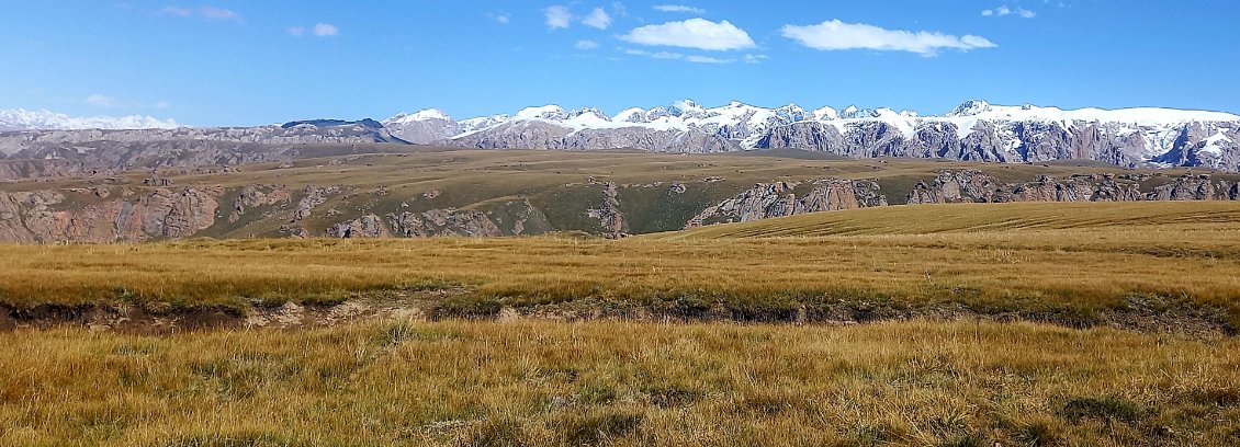 puis un plateau - rouler à 3500 m d'altitude -