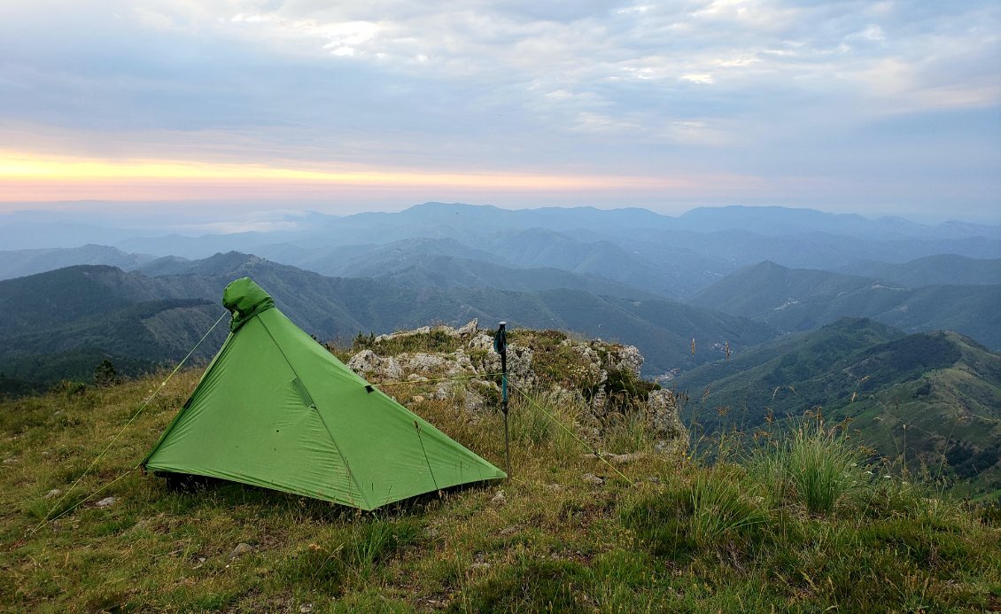 Bivouac en haut du mont Aigual...