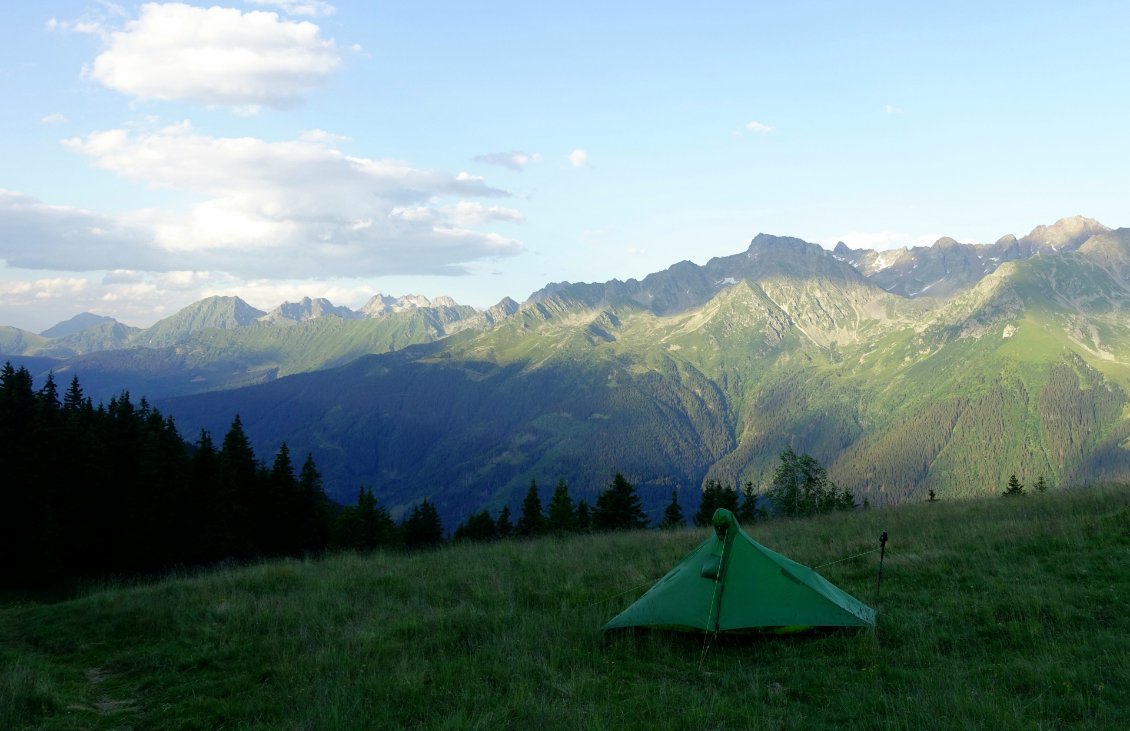 Premier bivouac dans les Alpes
