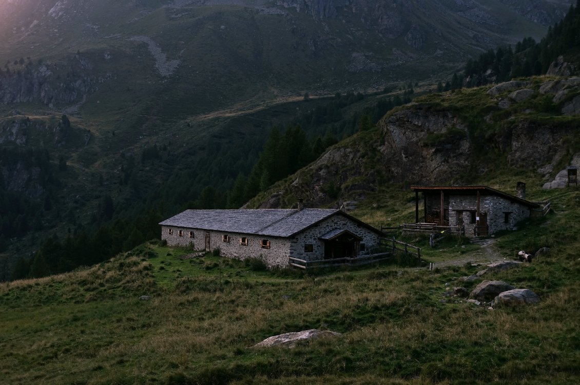 Un des très nombreux malgas qui parsèment les montagnes du Parco Nazionale dello Stelvio.