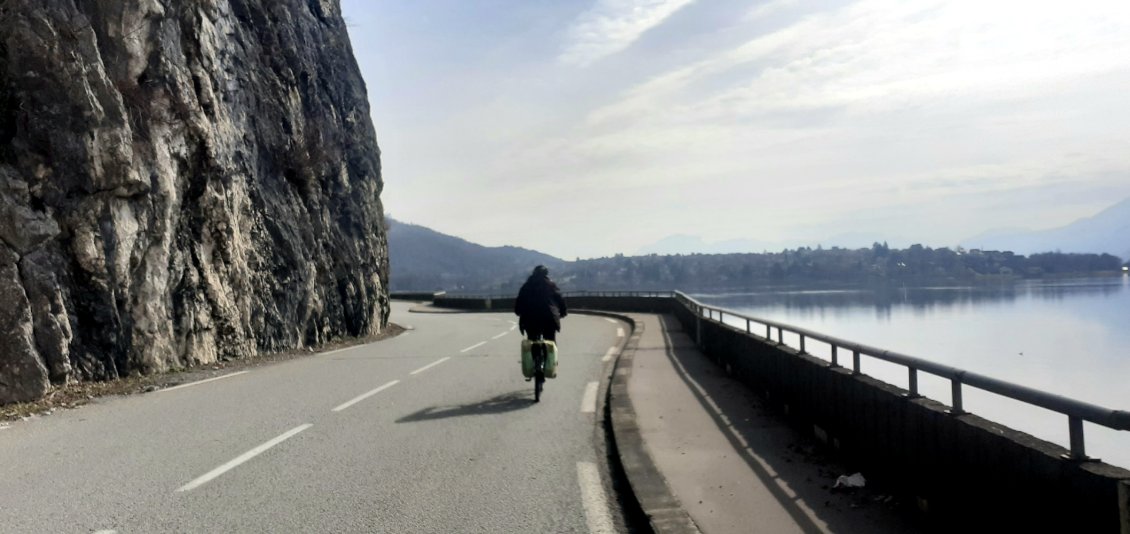 Lac de Aix les bains : la première sortie vélo ensemble